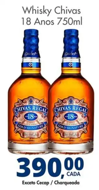 Delta Supermercados Whisky Chivas 18 Anos oferta