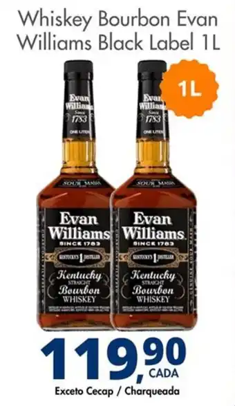 Delta Supermercados Whiskey Bourbon Evan Williams Black Label oferta