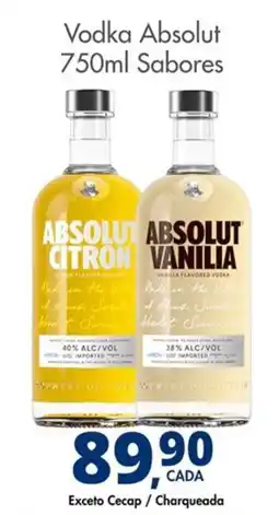 Delta Supermercados Vodka Absolut Sabores oferta