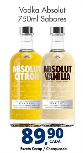 Delta Supermercados Vodka Absolut Sabores oferta