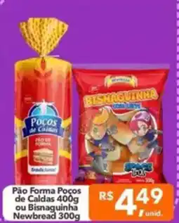 Supermercados Rex Pão Forma Poços de Caldas ou Bisnaguinha Newbread oferta