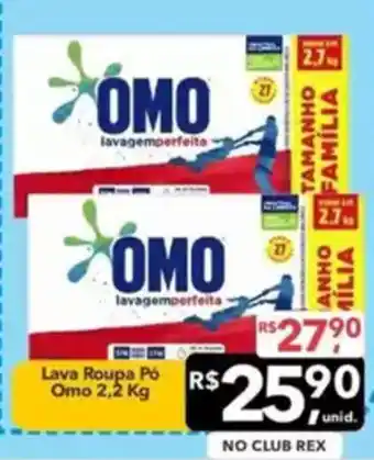 Supermercados Rex Lava Roupa Pó Omo oferta