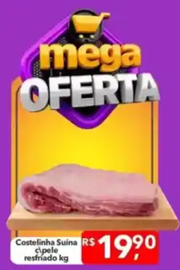 Supermercados Rex Costelinha Suína c\pele resfriado oferta