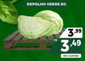 Supermercados Rex Repolho verde oferta