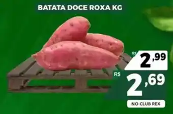 Supermercados Rex Batata doce roxa oferta