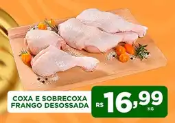 Supermercados Joanin Coxa e sobrecoxa frango desossada oferta