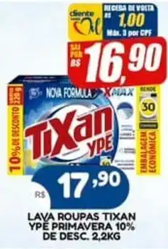 Bramil Supermercados Lava roupas tixan ype primavera 10% de desc. oferta