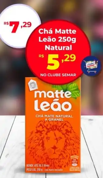 Semar Supermercado Chá Matte Leão Natural oferta