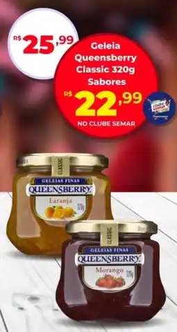 Semar Supermercado Geleia Queensberry Classic Sabores oferta