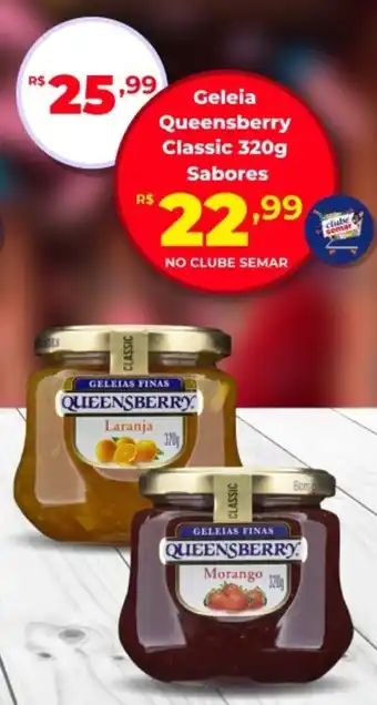 Semar Supermercado Geleia Queensberry Classic Sabores oferta