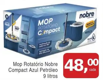 Mineirão Atacarejo Mop Rotatório Nobre Compact Azul Petróleo oferta