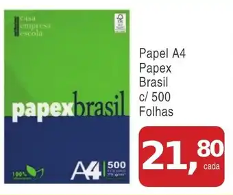 Mineirão Atacarejo Papel A4 Papex Brasil c/ 500 Folhas oferta