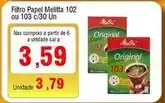 Spani Atacadista Melitta - filtro papel oferta