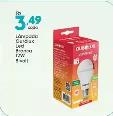 Supper Rissul Ourolux - lâmpada led branca 12w bivolt oferta