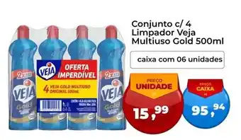 Tonin Superatacado Veja - conjunto c/ 4 limpador multiuso gold oferta