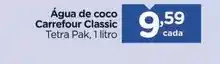 Carrefour Carrefour - água de coco classic oferta