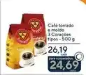 Coop 3 corações - café torrado e moído oferta