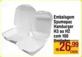 Max Atacadista Embalagem spumapac h3 ou h2 com 100 oferta