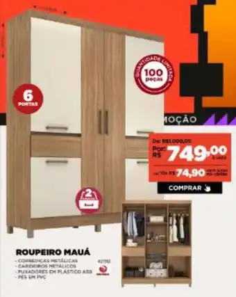 Móveis Simonetti Roupeiro mauá oferta