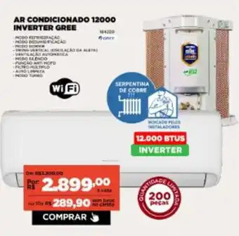 Móveis Simonetti Ar condicionado 12000 INVERTER GREE oferta