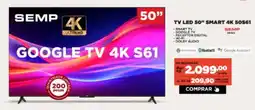 Móveis Simonetti Tv led 50" smart 4k 50561 oferta