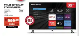 Móveis Simonetti Tv led 32" smart PTV32K34RKGB oferta