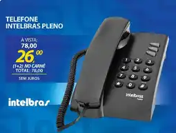 Lojas Cem Telefone intelbras pleno oferta