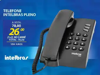 Lojas Cem Telefone intelbras pleno oferta