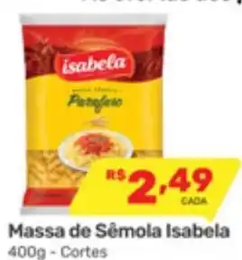 Supermercados Condor Massa de Sêmola Isabela Cortes oferta