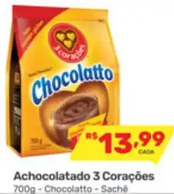 Supermercados Condor Achocolatado 3 Corações oferta