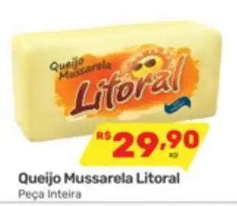 Supermercados Condor Queijo Mussarela Litoral Peça Inteira oferta