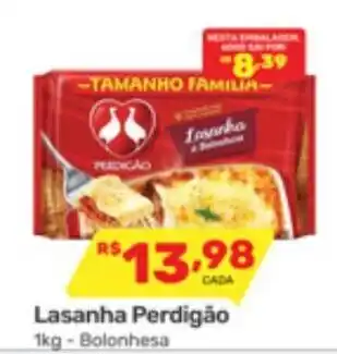 Supermercados Condor Lasanha Perdigão Bolonhesa oferta