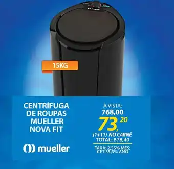 Lojas Cem Centrifuga de roupas mueller nova fit oferta