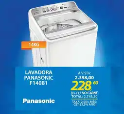 Lojas Cem LAVADORA PANASONIC F140B1 oferta