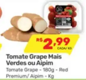 Supermercados Condor Tomate Grape Mais Verdes ou Aipim oferta