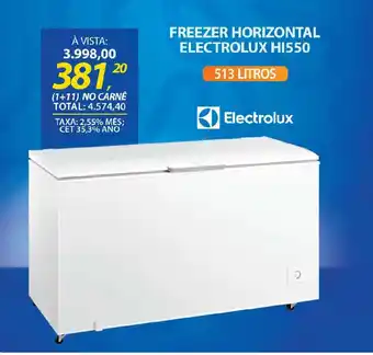 Lojas Cem Freezer horizontal electrolux hi550 oferta