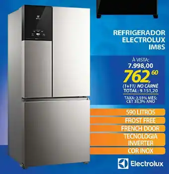 Lojas Cem Refrigerador electrolux IM8S oferta