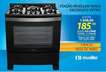 Lojas Cem Fogão mueller novo decorato vetro oferta