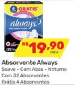 Supermercados Condor Absorvente Always oferta