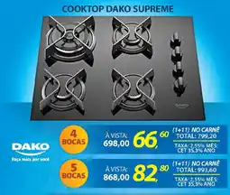 Lojas Cem Cooktop dako supreme oferta