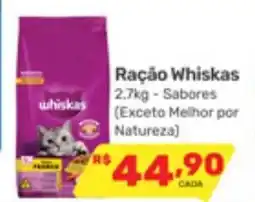 Supermercados Condor Ração Whiskas Sabores oferta