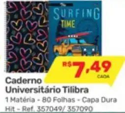 Supermercados Condor Caderno Universitário Tilibra oferta