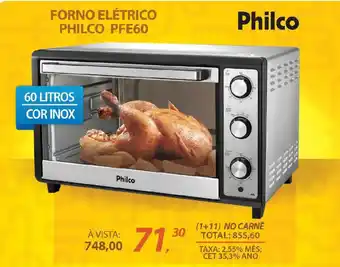 Lojas Cem Forno elétrico philco pfe60 oferta