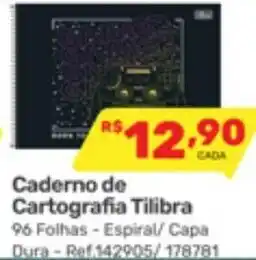 Supermercados Condor Caderno de Cartografia Tilibra oferta