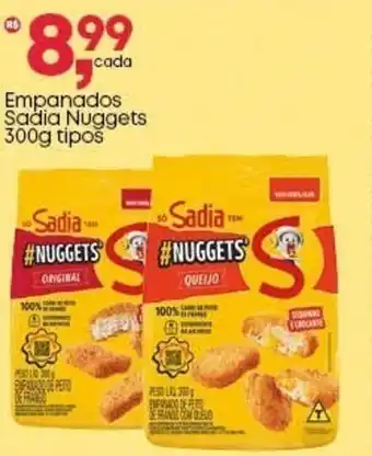 Frangolândia Empanados Sadia Nuggets tipos oferta