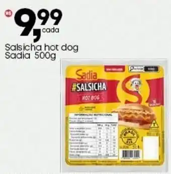 Frangolândia Salsicha hot dog Sadia oferta