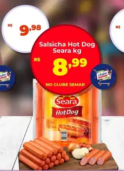 Semar Supermercado Salsicha Hot Dog Seara oferta