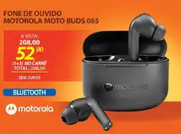 Lojas Cem Fone de ouvido motorola moto buds 065 oferta