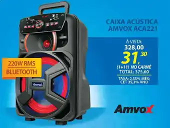 Lojas Cem CAIXA ACÚSTICA AMVOX ACA221 oferta