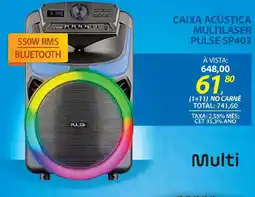 Lojas Cem Caixa acústica multilaser pulse sp403 oferta